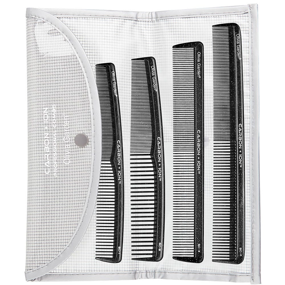 Olivia Garden Carbon + Ion SC-Kämme 4er Set