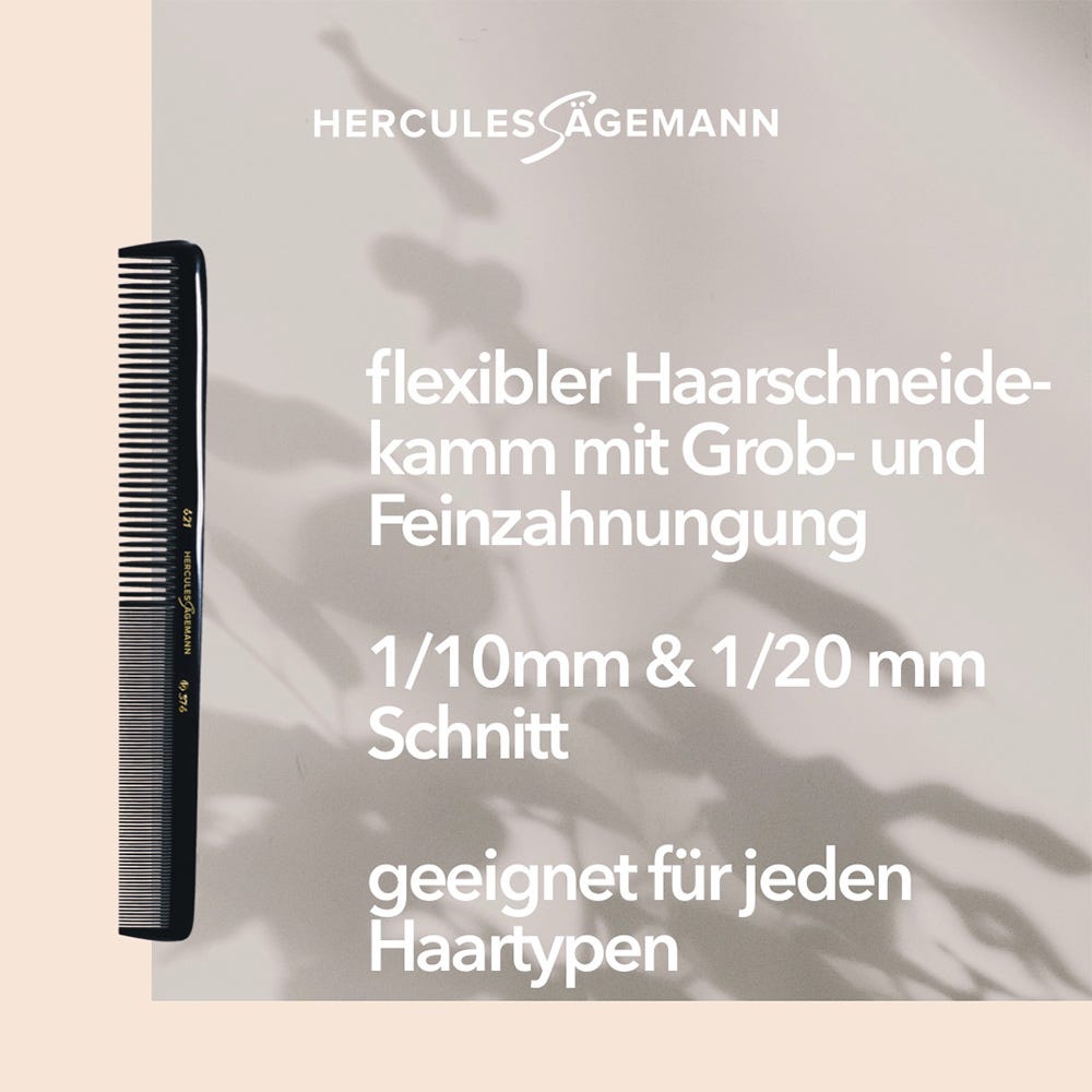 Hercules Sägemann Meisterkamm Cut 621-376, 7"
