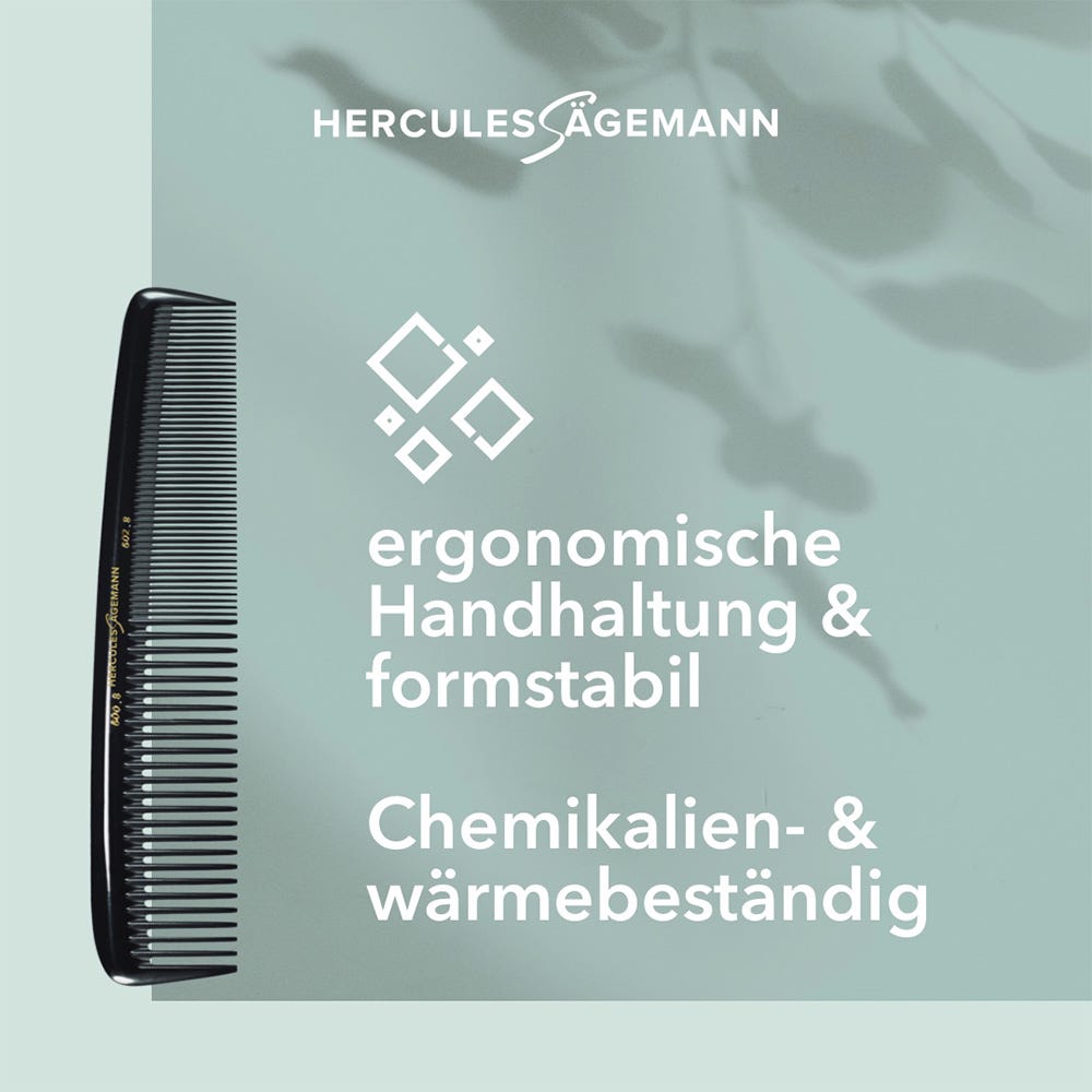 Hercules Sägemann Meisterkamm Styling 600-602, 8"
