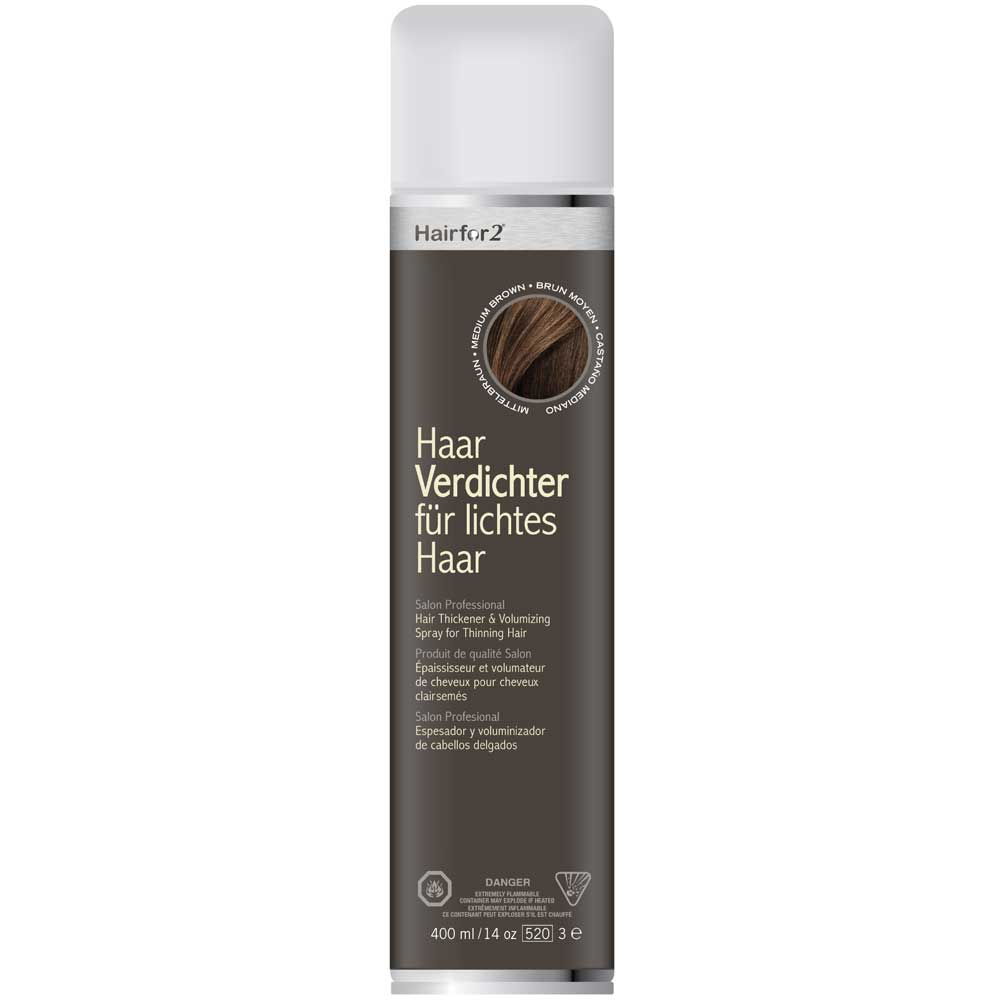 Hairfor2 Haarauffüller Mittelbraun 400 ml