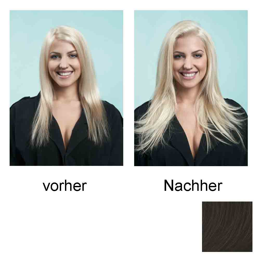 Hairdo Haarteil Clip in Straight Extension R2 ebony black 55 cm