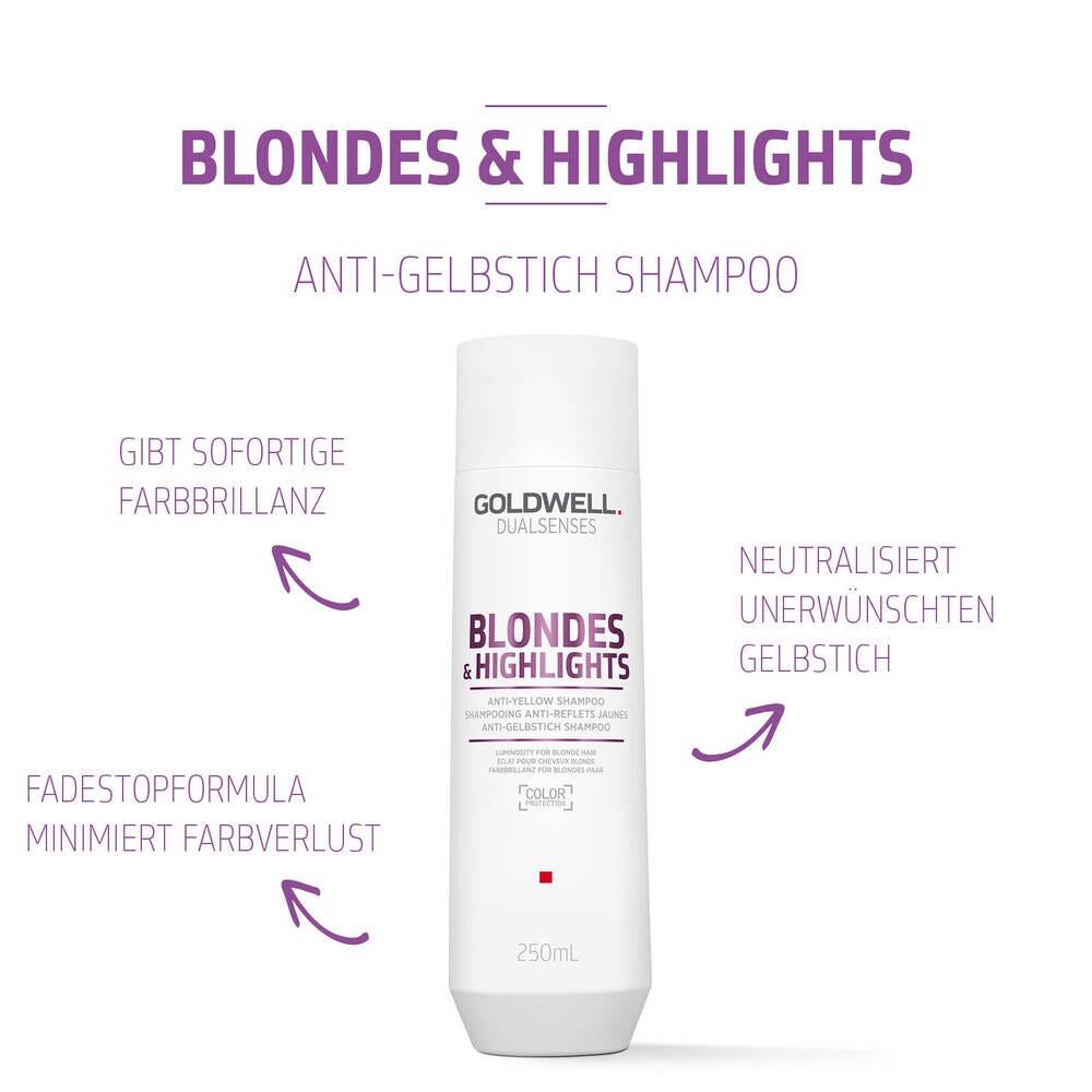 Goldwell Dualsenses Blondes & Highlights Anti-Yellow Shampoo 250 ml
