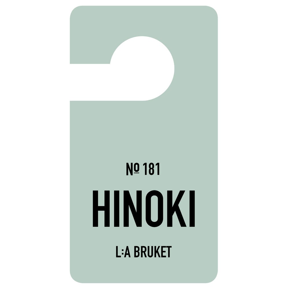L:A BRUKET No.181 Fragrance Tag Hinoki