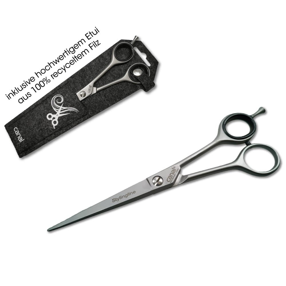 Canal Haarschere mit Mikroverzahnung rostfrei 130 mm