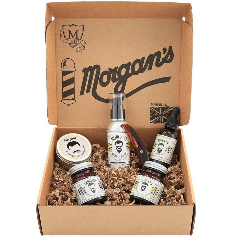 Morgan's Moustache and Beard Grooming Gift Set
