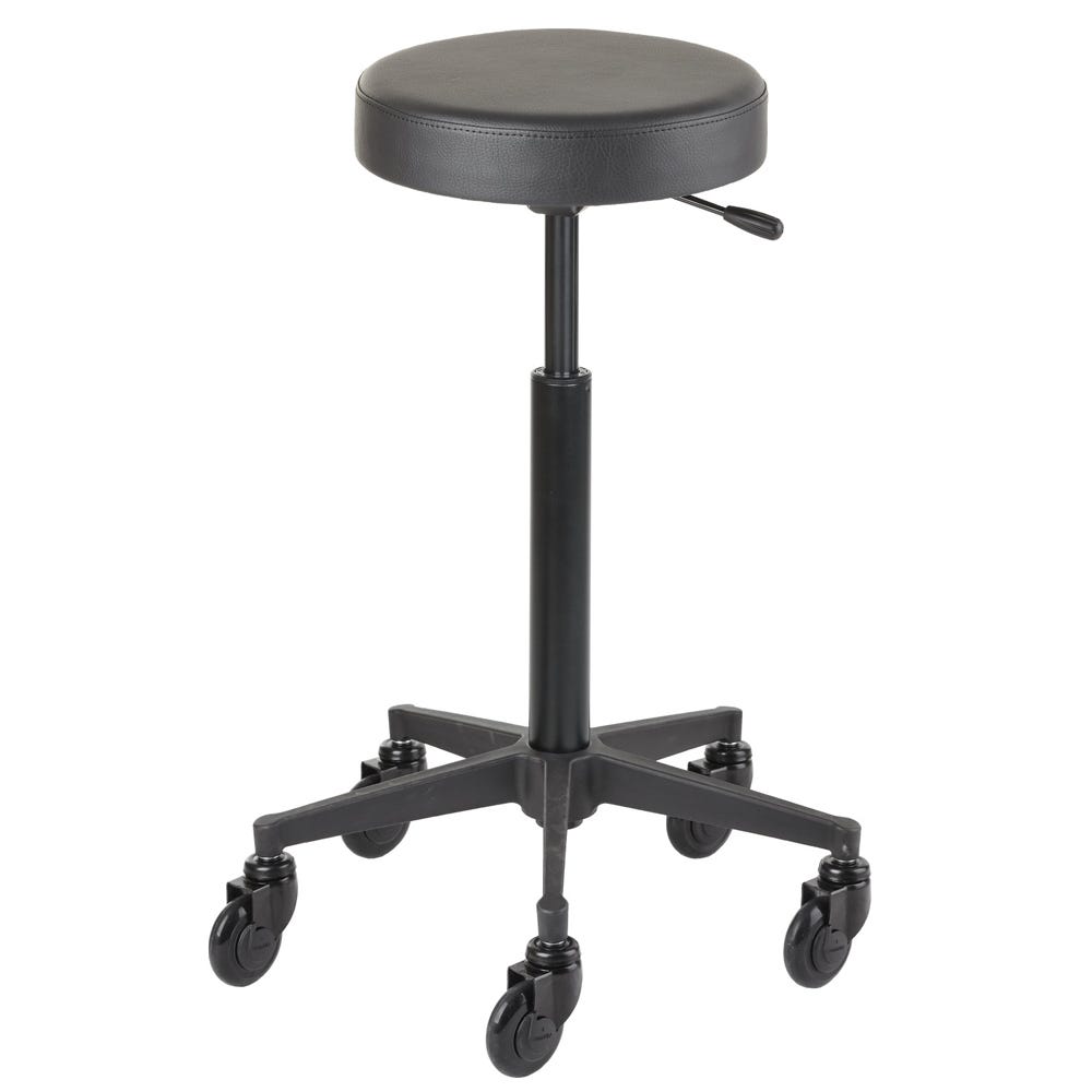 Efalock Rollhocker Clic Tec Round schwarz M (Abb. zeigt Größe L)