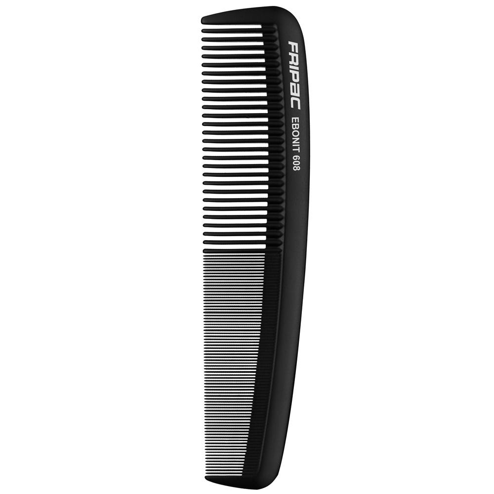 Fripac-Medis Matt Black 608 Damenkamm mittelgroß 20 cm
