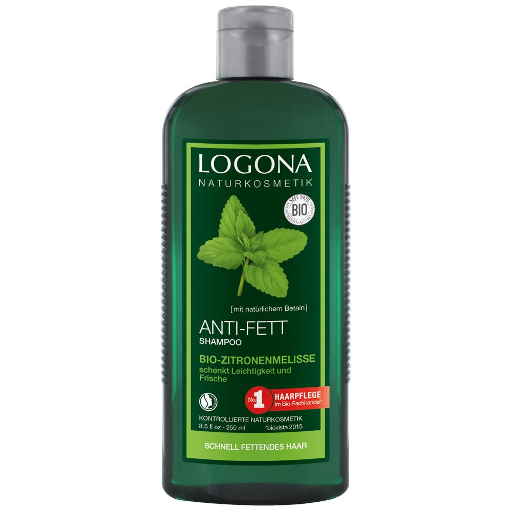 LOGONA Anti-Fett Shampoo Bio-Zitronenmelisse 250 ml