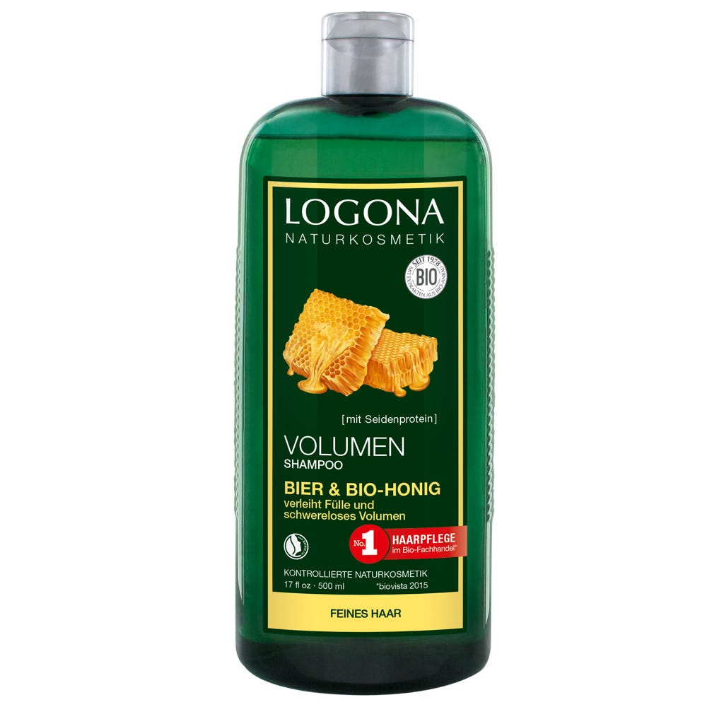 LOGONA Volumen Shampoo Bier & Bio-Honig 500 ml