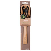 PARSA Beauty Profi FSC Holz Haarbürste Lang Schmal mit Holzstiften