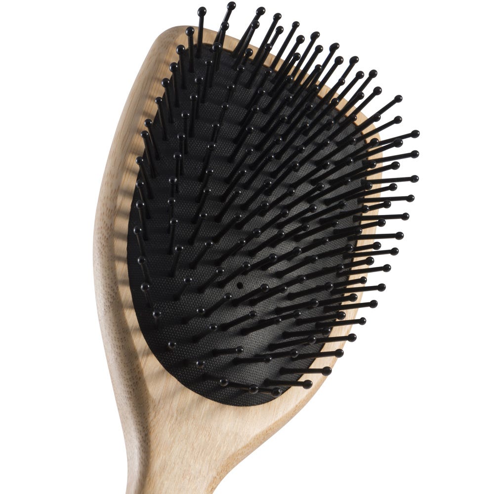 PARSA Beauty Profi FSC Holz Haarbürste Paddle Groß mit Kunststoffstiften