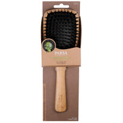 PARSA Beauty Profi FSC Holz Haarbürste Paddle Groß mit Mischborsten