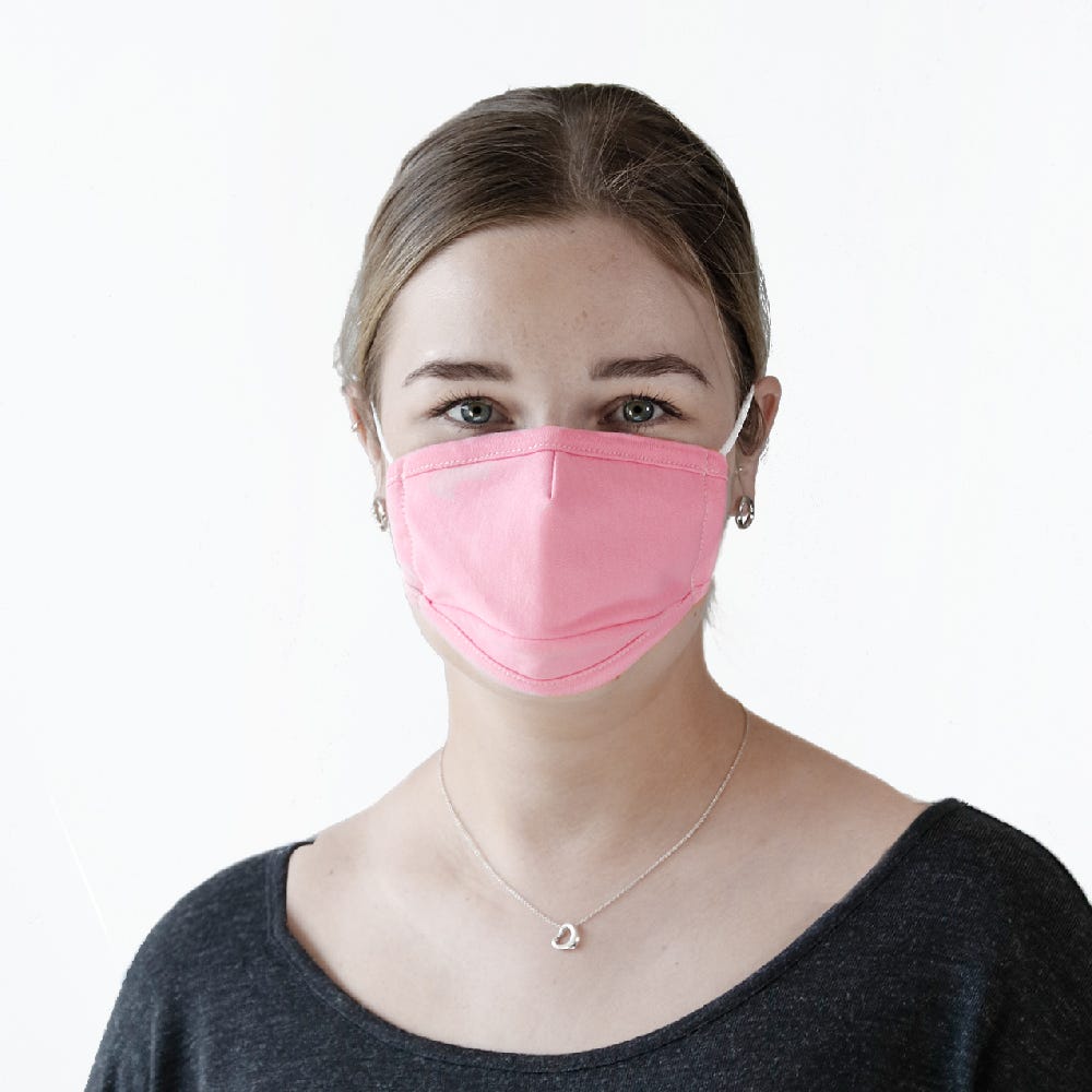 PARSA Beauty Waschbare Mund- und Nasenmaske Kind rosa