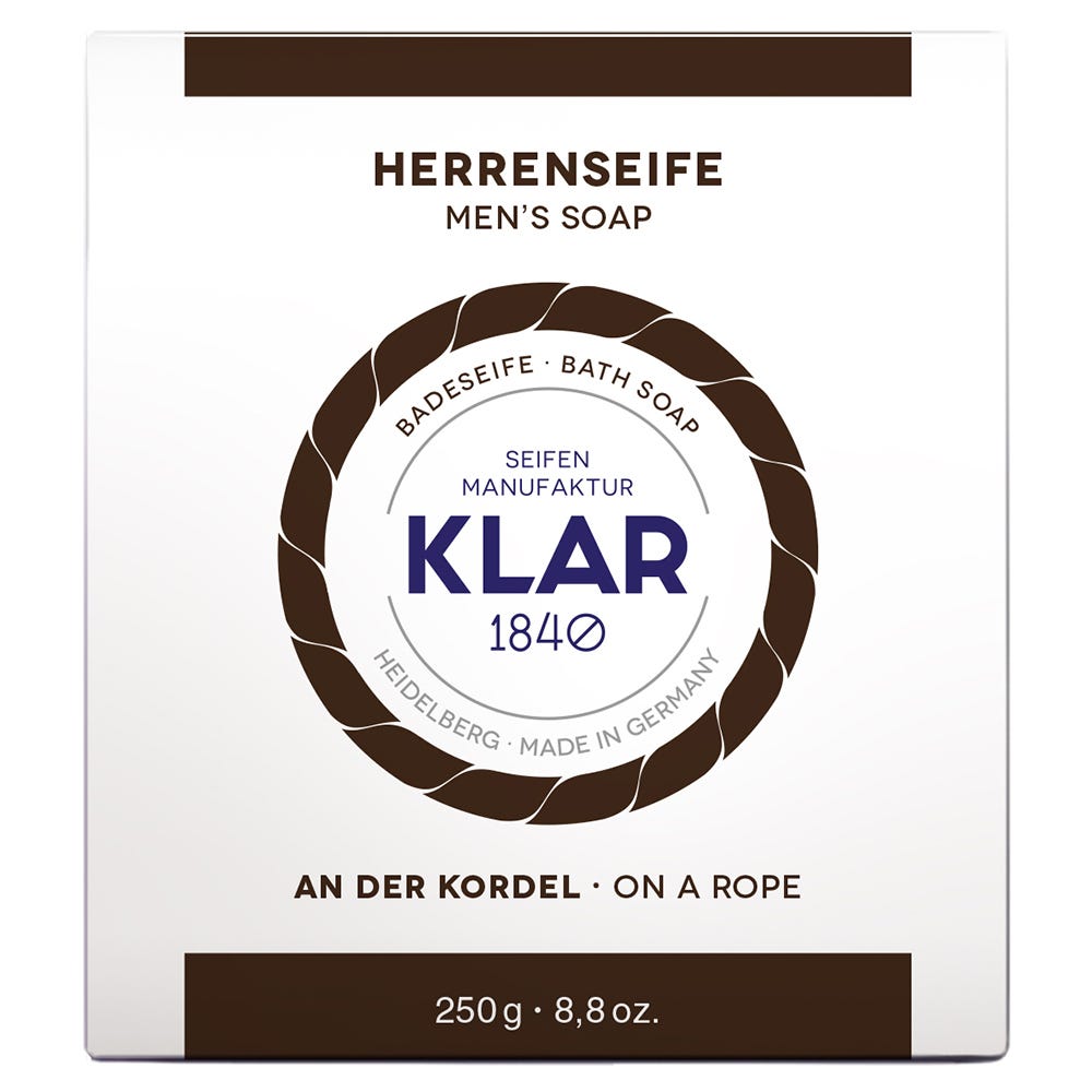 Klar's Herrenbadeseife an der Kordel 250 g