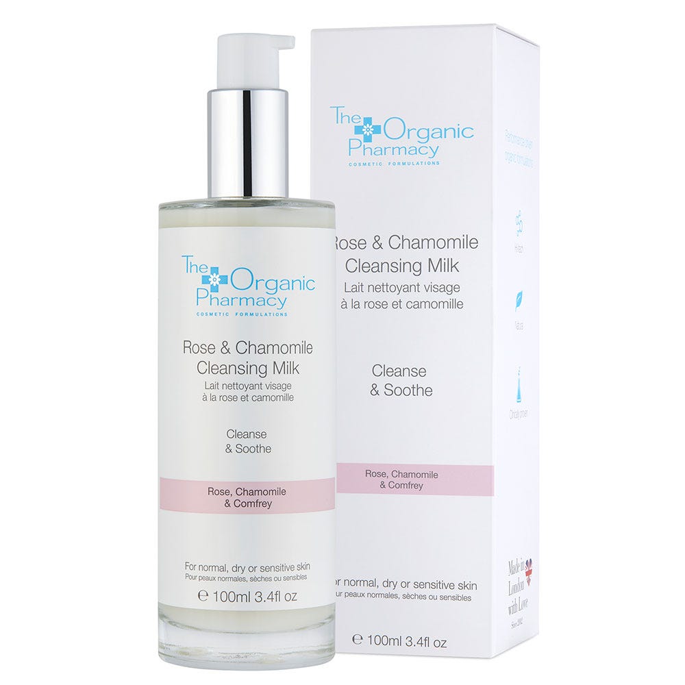 The Organic Pharmacy Rose & Chamomile Cleansing Milk 100 ml