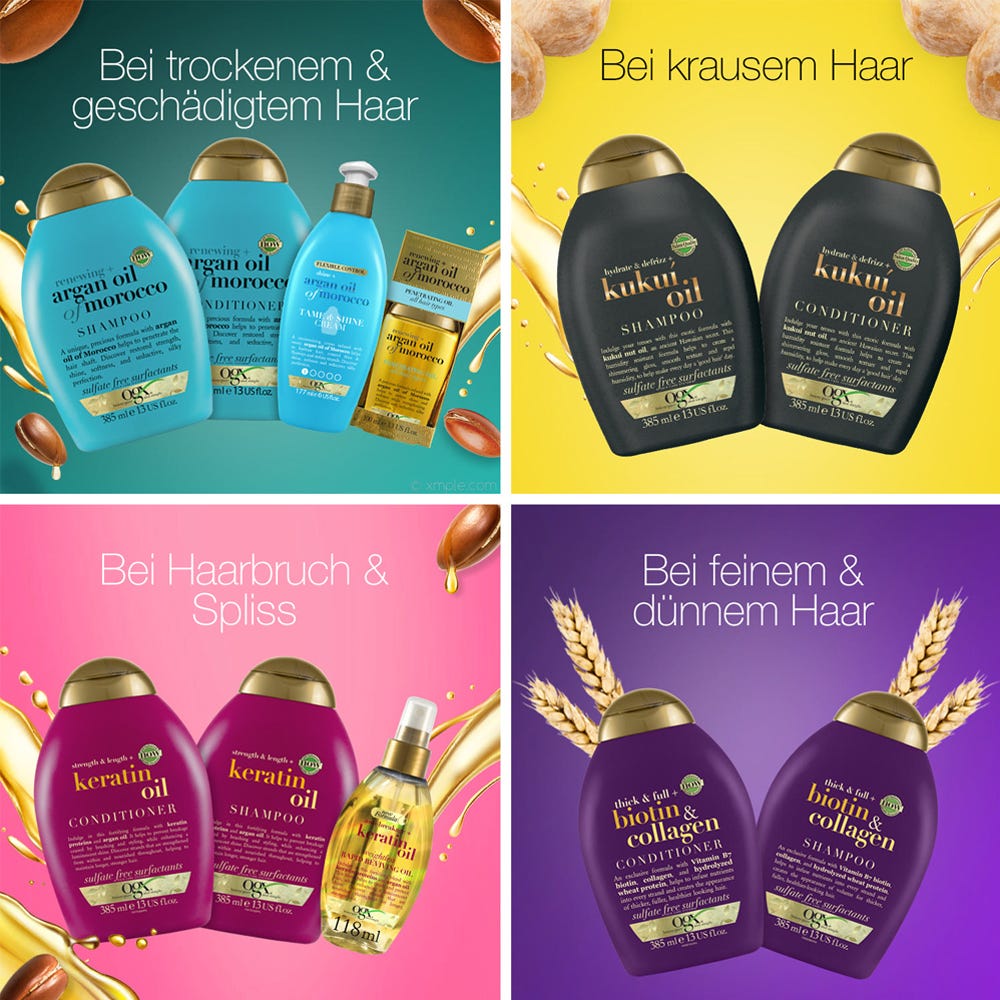 OGX Kukui Oil Shampoo 385 ml