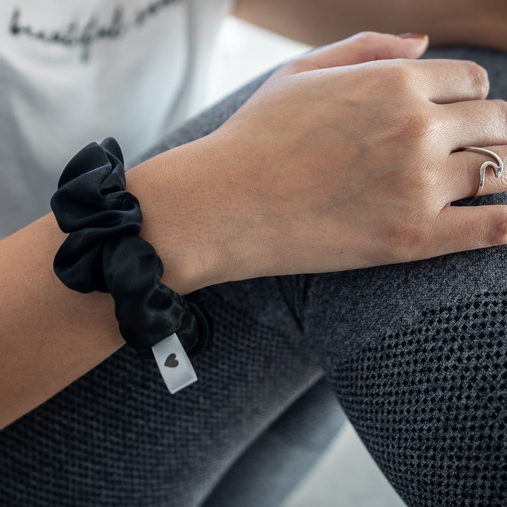 Bellody Original Seiden Scrunchie Classic Black