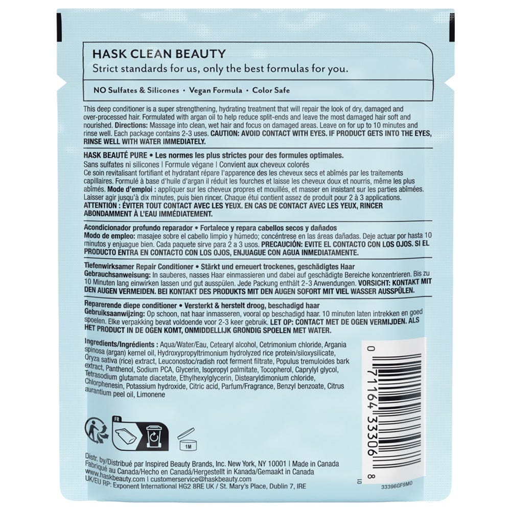 Hask Argan Oil Repairing Deep Conditioner Sachet 50 ml