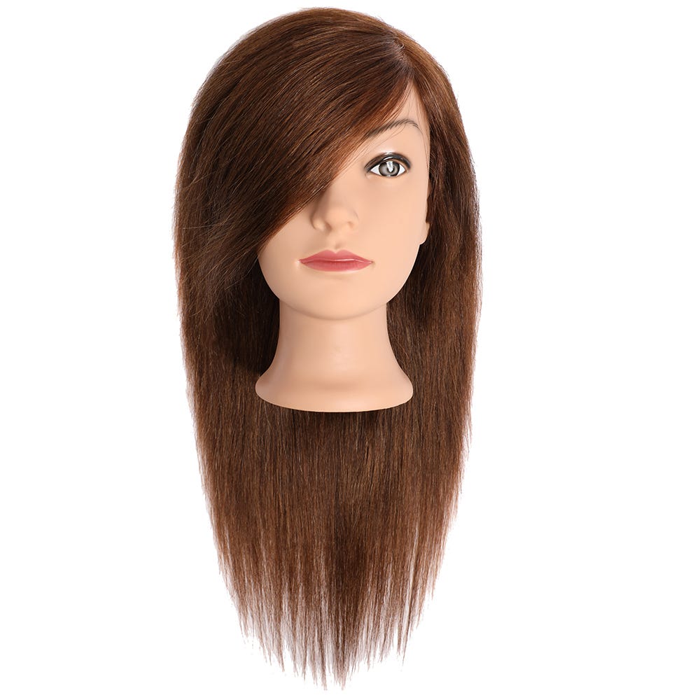 Efalock Übungskopf Julia Naturhaar braun 40-45 cm