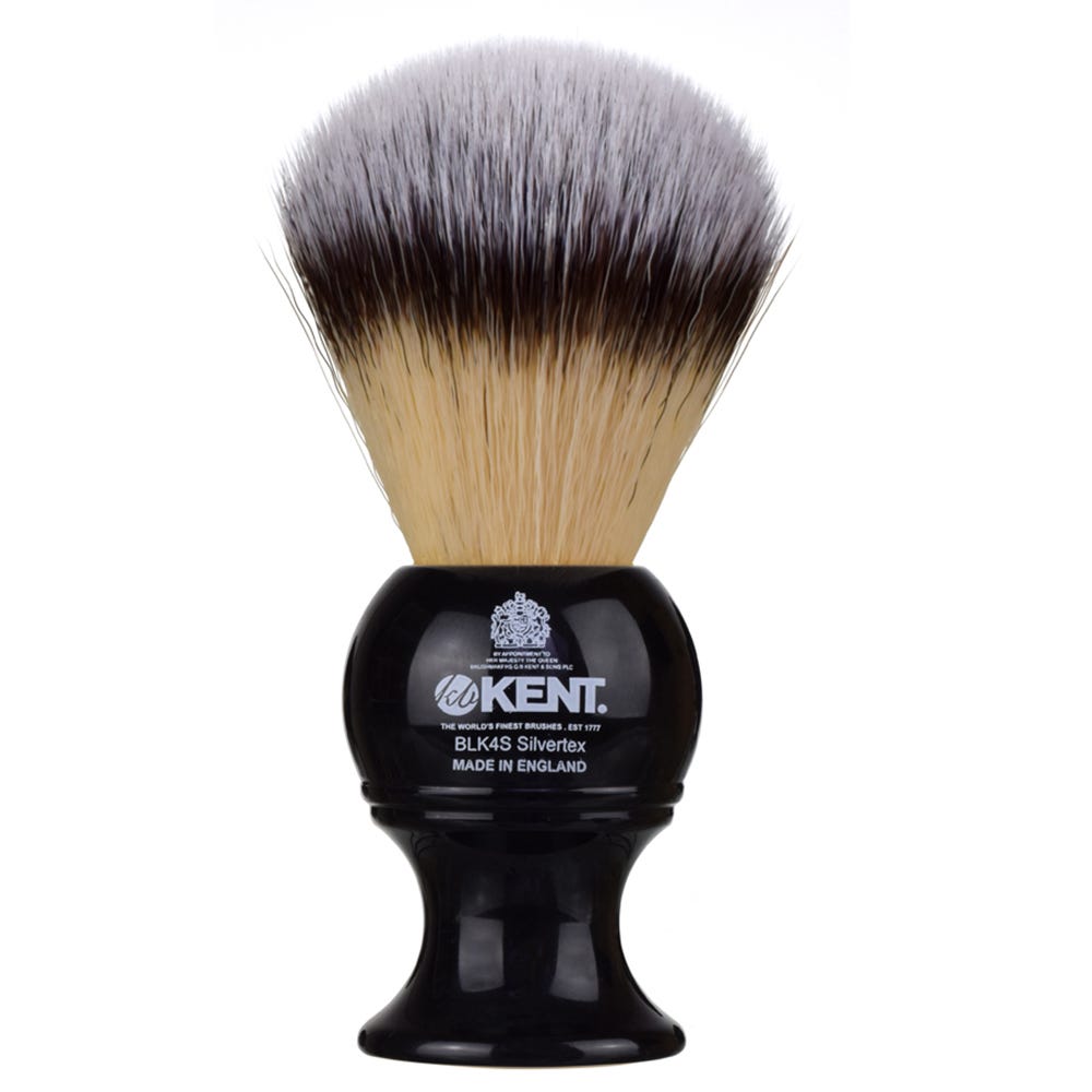 Kent Synthetik Rasierpinsel Medium Schwarz