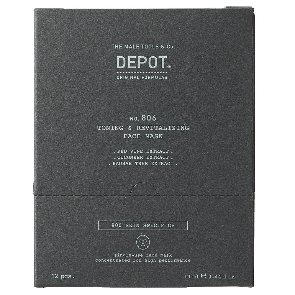 DEPOT 806 Toning & Revitalizing Face Mask Box 12 x 13 ml