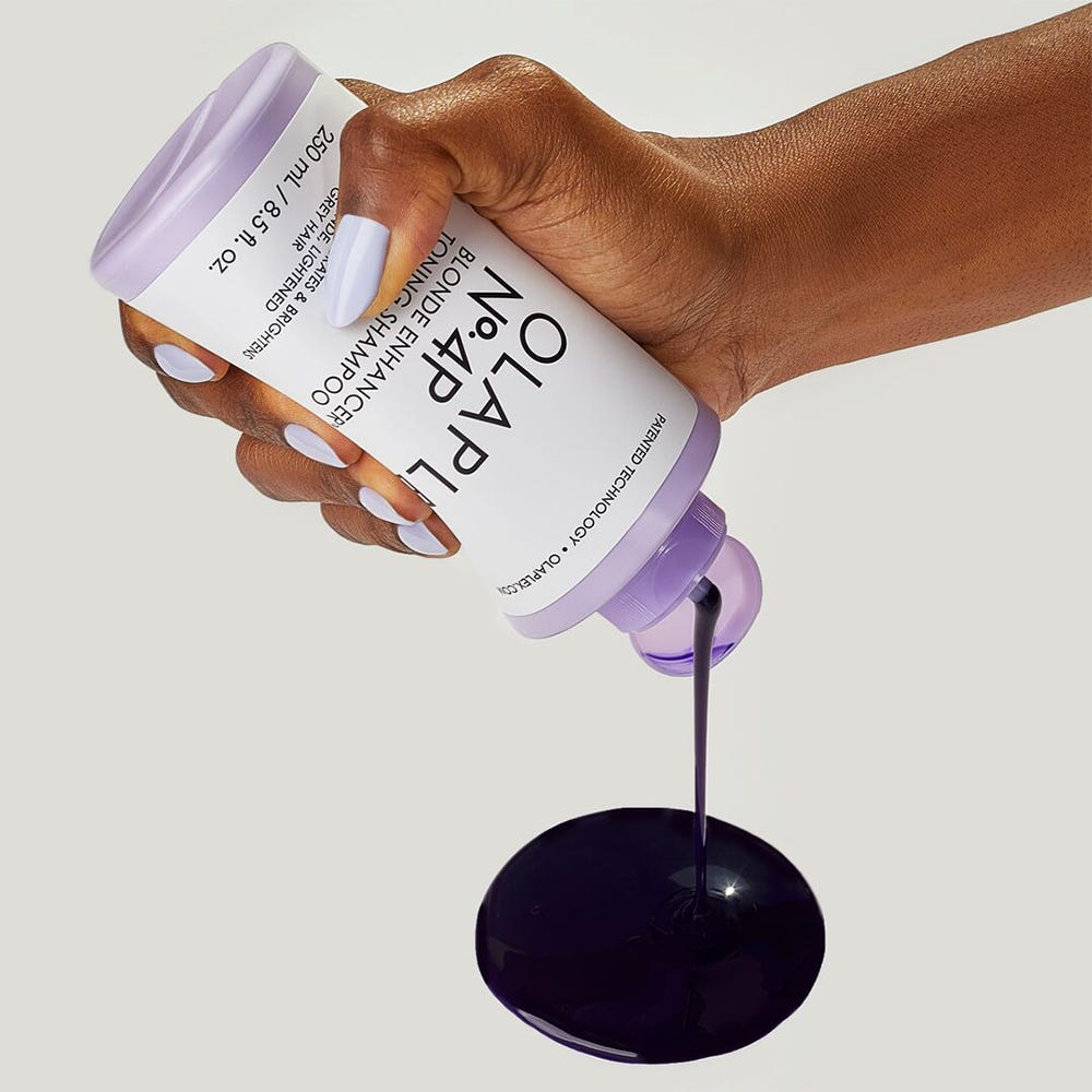 Olaplex Bundle No. 4-P + No. 0 Blonde Enhancer Toning Shampoo & Intensive Bond Building Hair Treatment