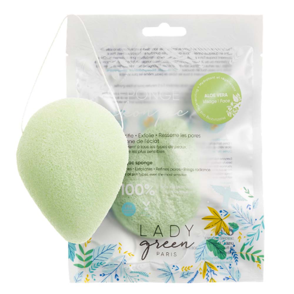 LADY green Konjac Sponge für das Gesicht Aloe Vera