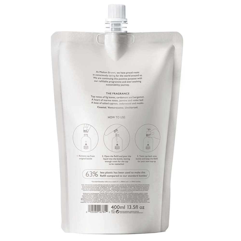 Molton Brown Coastal Cypress & Sea Fennel Bodywash Refill 400 ml