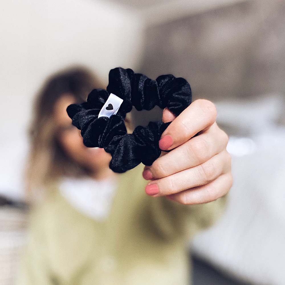 Bellody Original Velours Scrunchie Classic Black