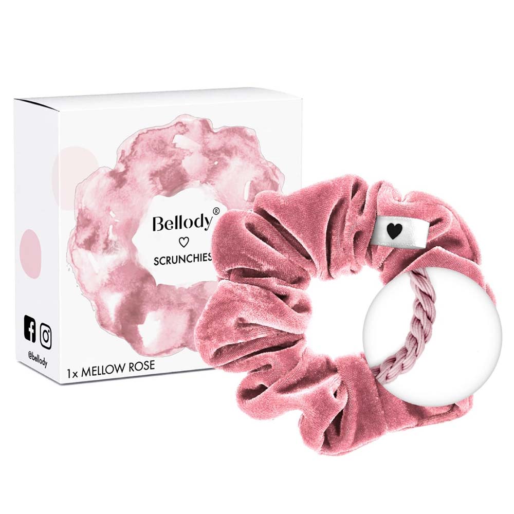 Bellody Original Velours Scrunchie Mellow Rose 