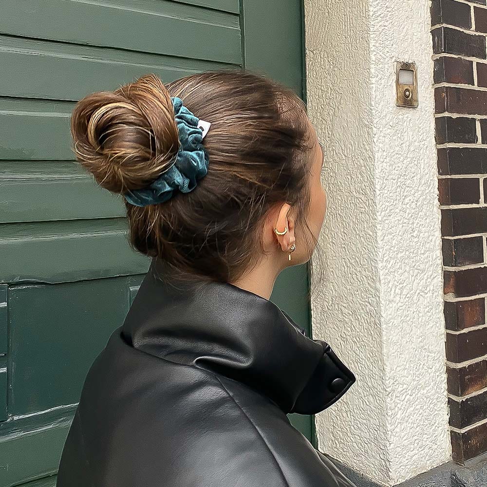 Bellody Original Velours Scrunchie Quetzal Green