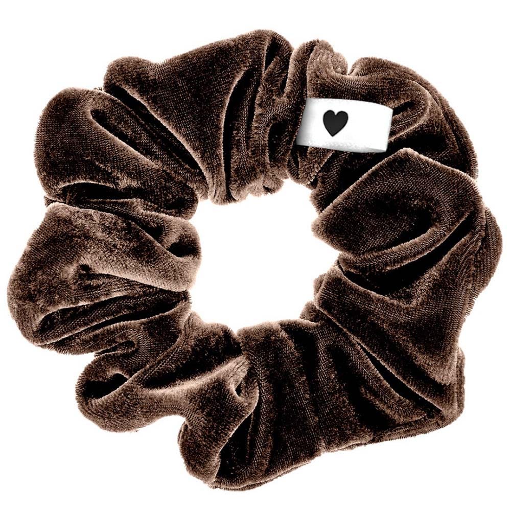 Bellody Original Velours Scrunchie Mocha Brown