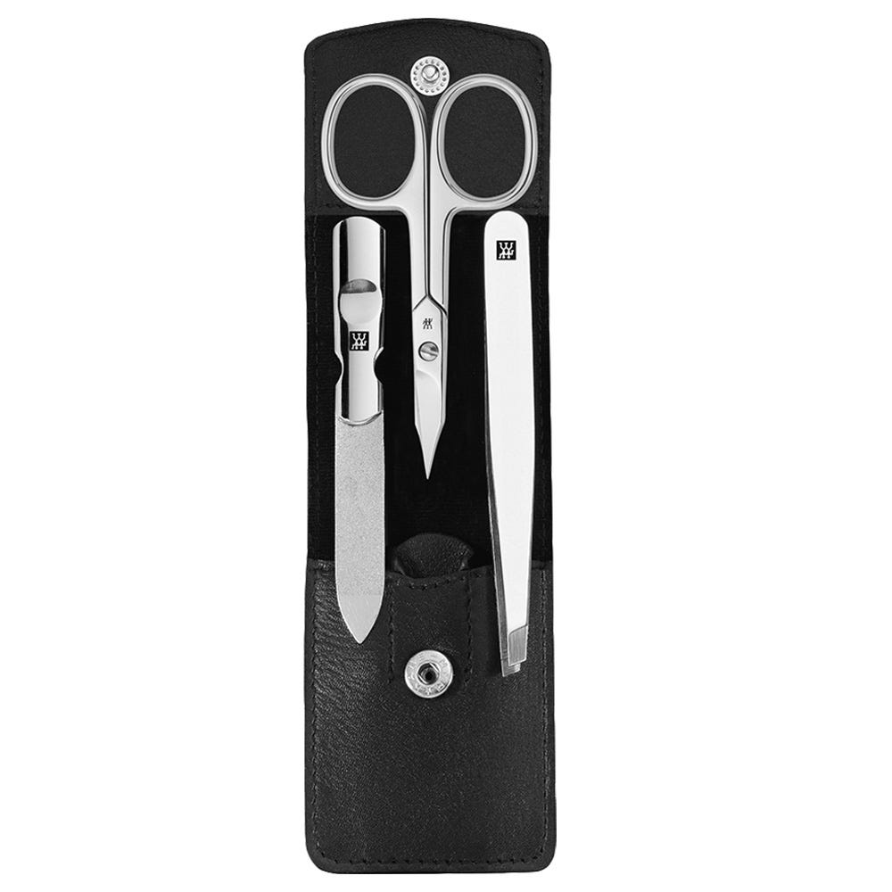 Zwilling Classic Inox Etui, Rinderleder, schwarz