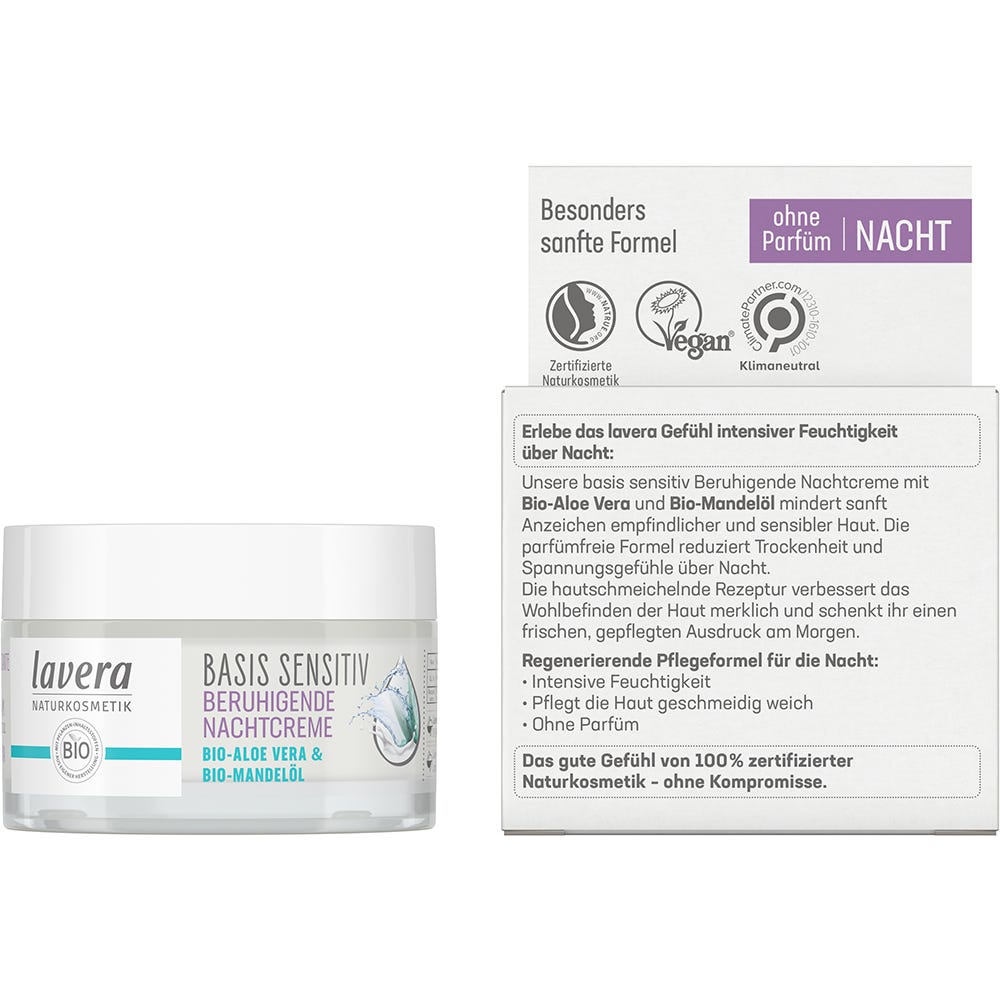 Lavera Basis Sensitiv Beruhigende Nachtcreme 50 ml