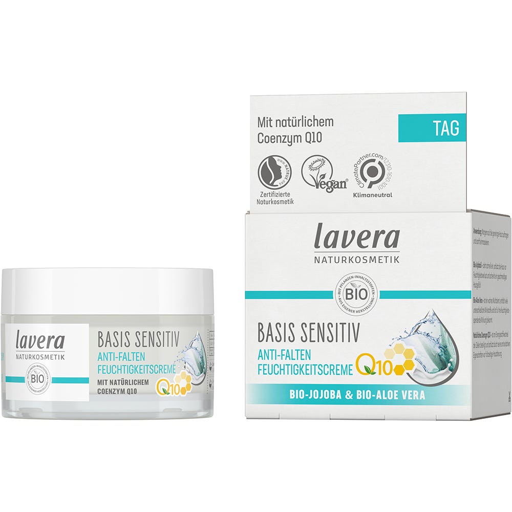 Lavera Basis Sensitiv Antifalten Feuchtigkeitscreme Q10 50 ml