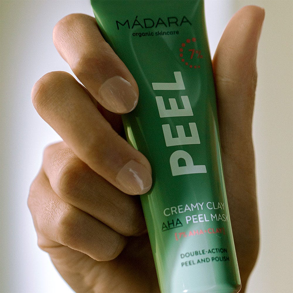 MÁDARA Peel Creamy Clay AHA Peeling Maske 7 % 60 ml