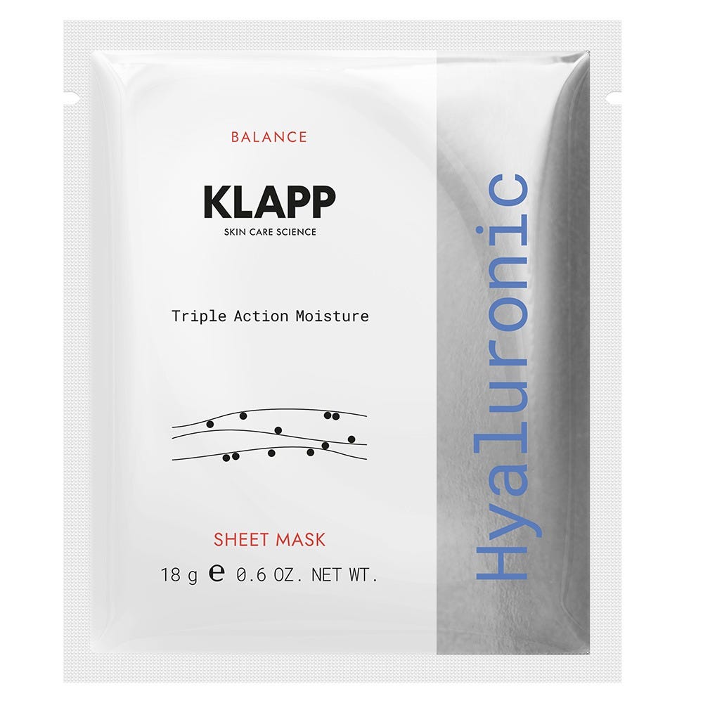 Klapp Balance Triple Action Moisturizing Sheet Mask 3er