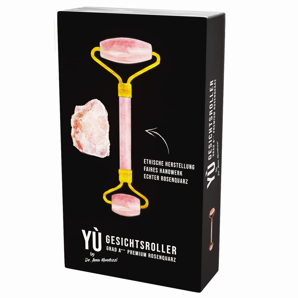 YÙ Beauty Rosenquarz Doppel Face Roller