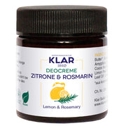 Klar's Deocreme Zitrone & Rosmarin 30 ml