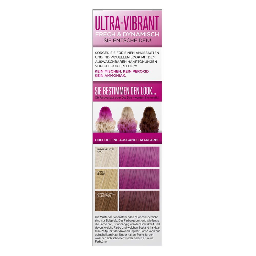 Colour Freedom Ultra Vibrant Magenta Dream 150 ml