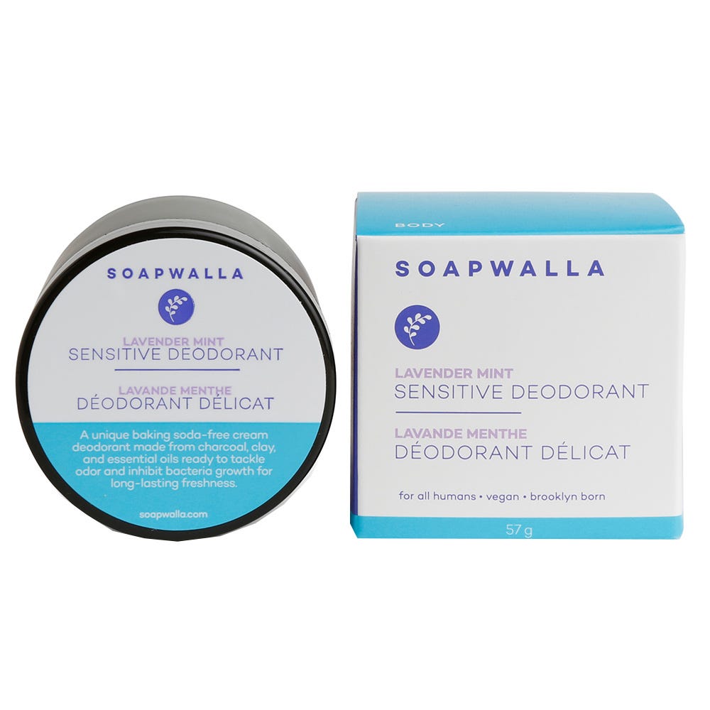 SOAPWALLA Deodorant Cream Sensitive Lavender Mint 57 g