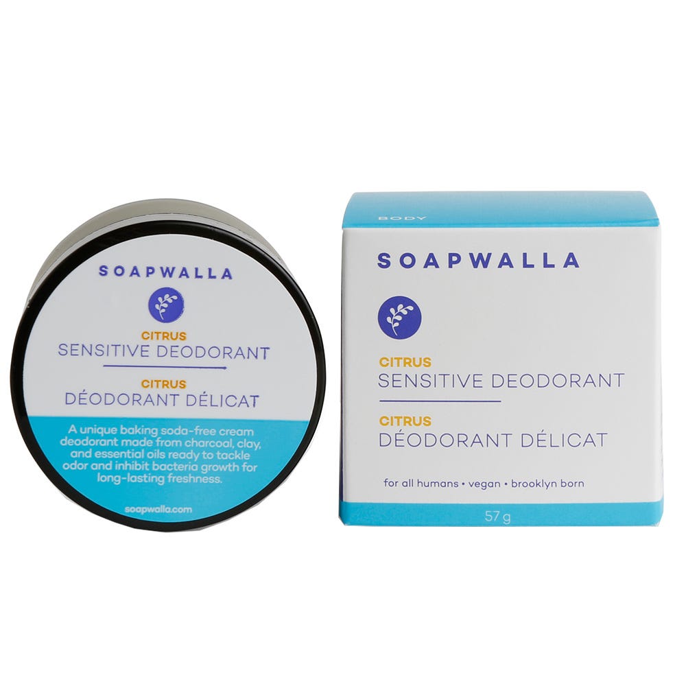 SOAPWALLA Deodorant Cream Sensitive Citrus 57 g