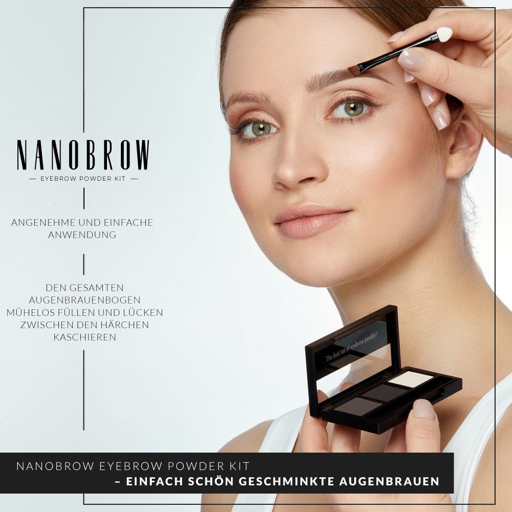 Nanobrow Eyebrow Powder Kit Dark 4 g