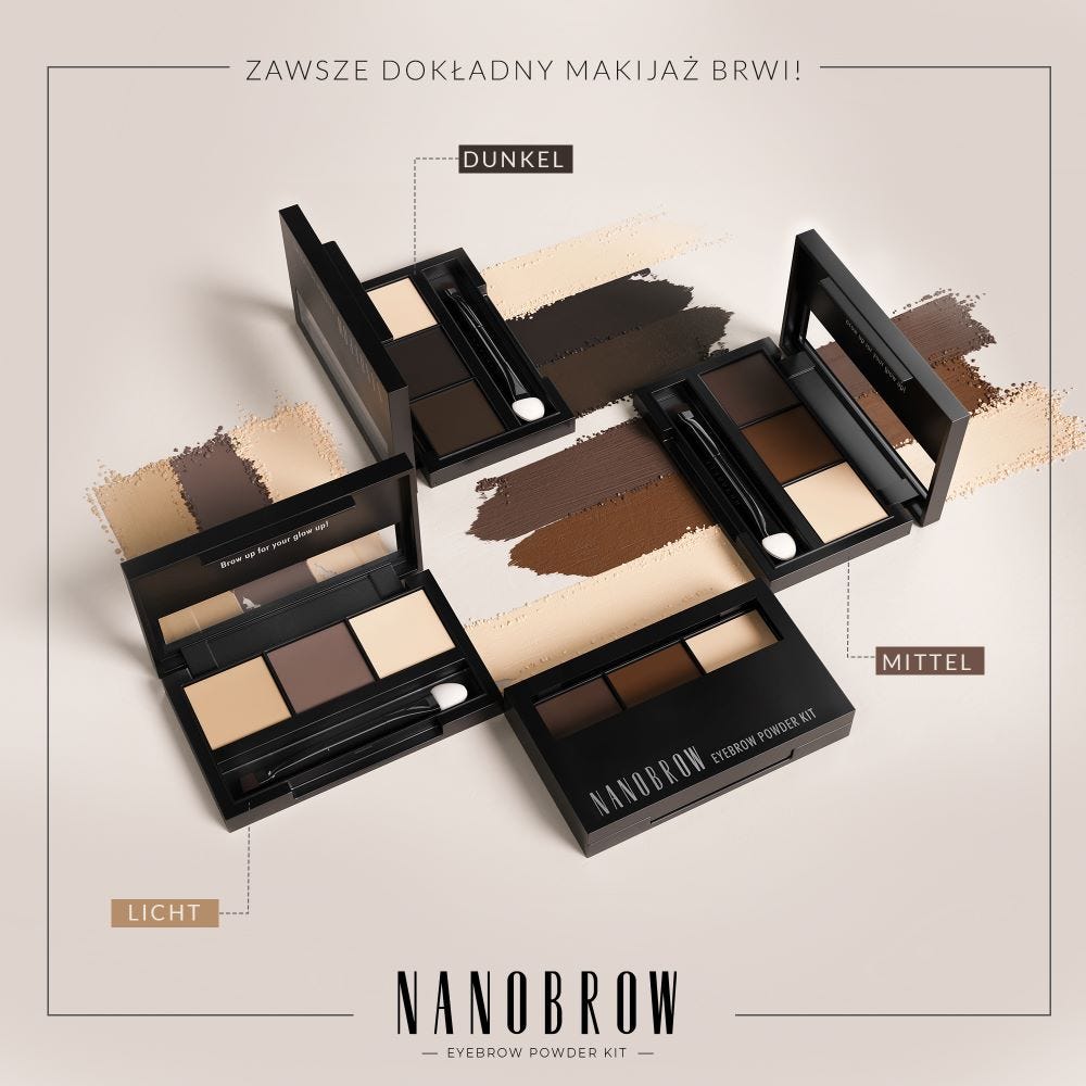 Nanobrow Eyebrow Powder Kit Dark 4 g