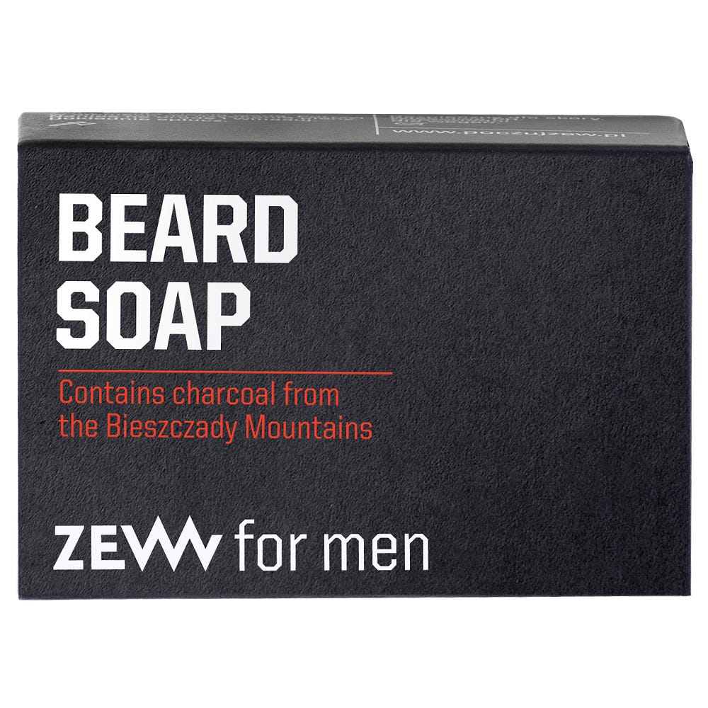 ZEW for Men Beard Soap with Charcoal 85 ml