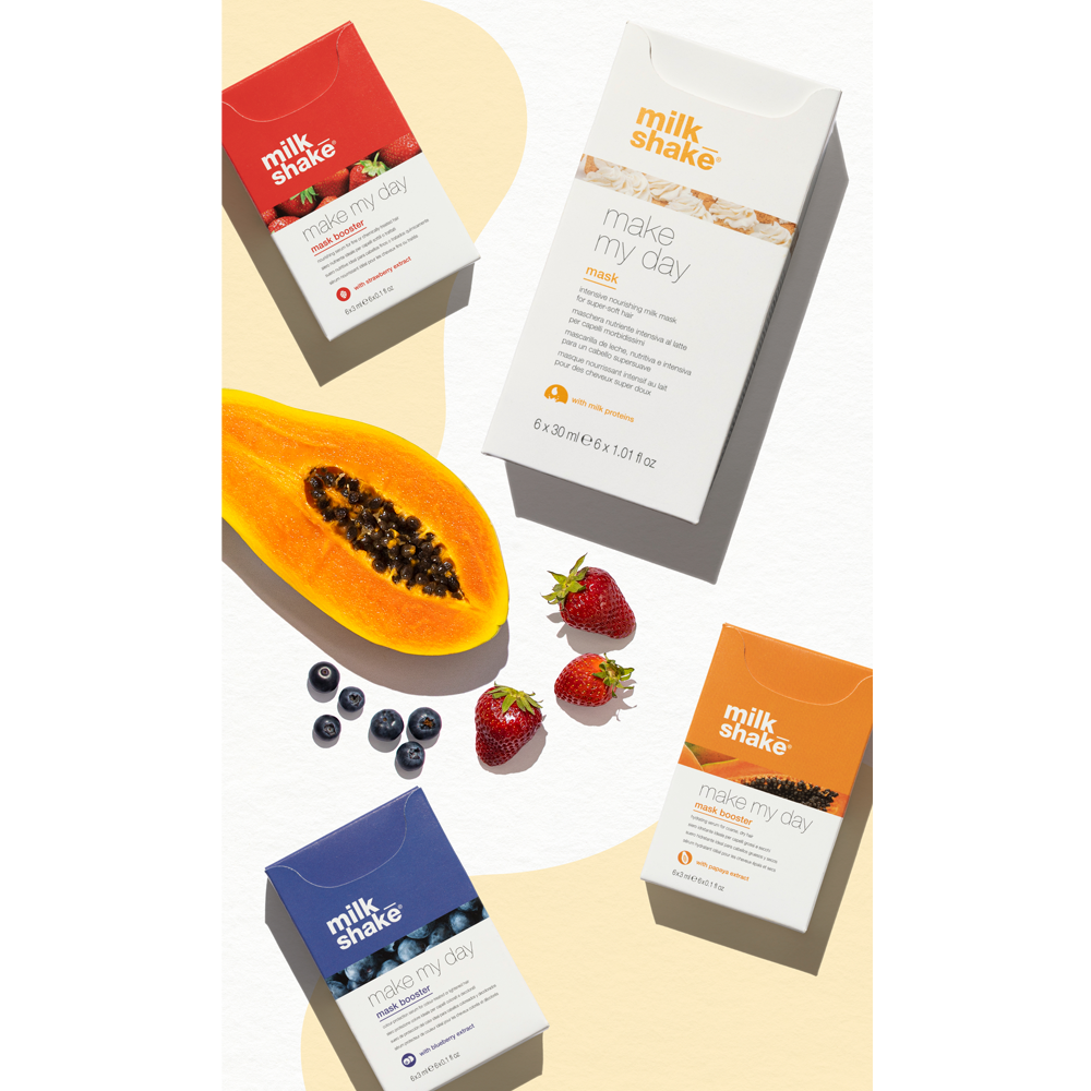 milk_shake Make My Day Mask Booster-Strawberry 6x 3 ml