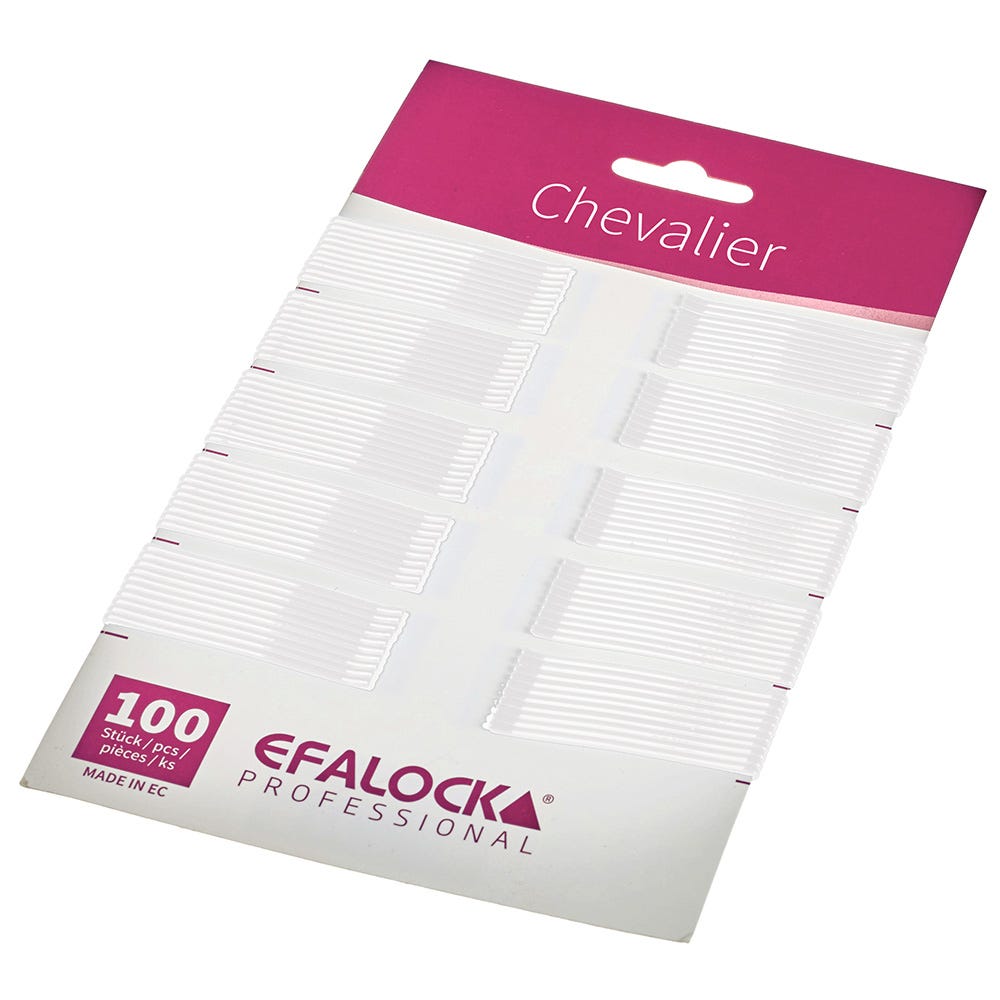 Efalock Chevalier Haarklemme 5 cm weiß 100 Stück