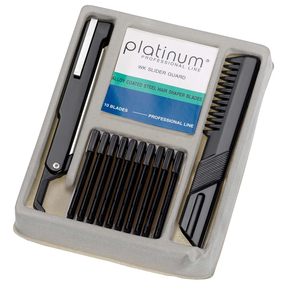 Comair Rasiermesser Set mit 10 Stück Platinum Klingen