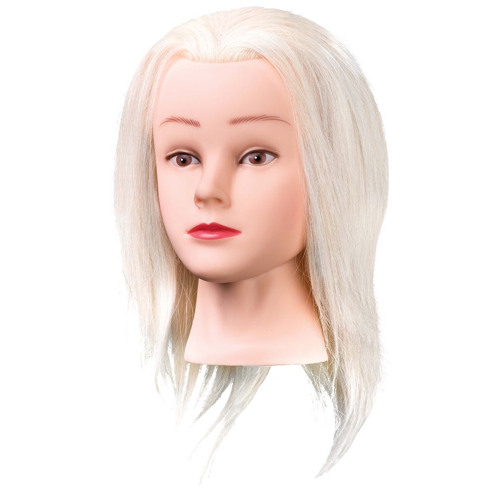 Comair Übungskopf Mary 25 cm weißes Haar