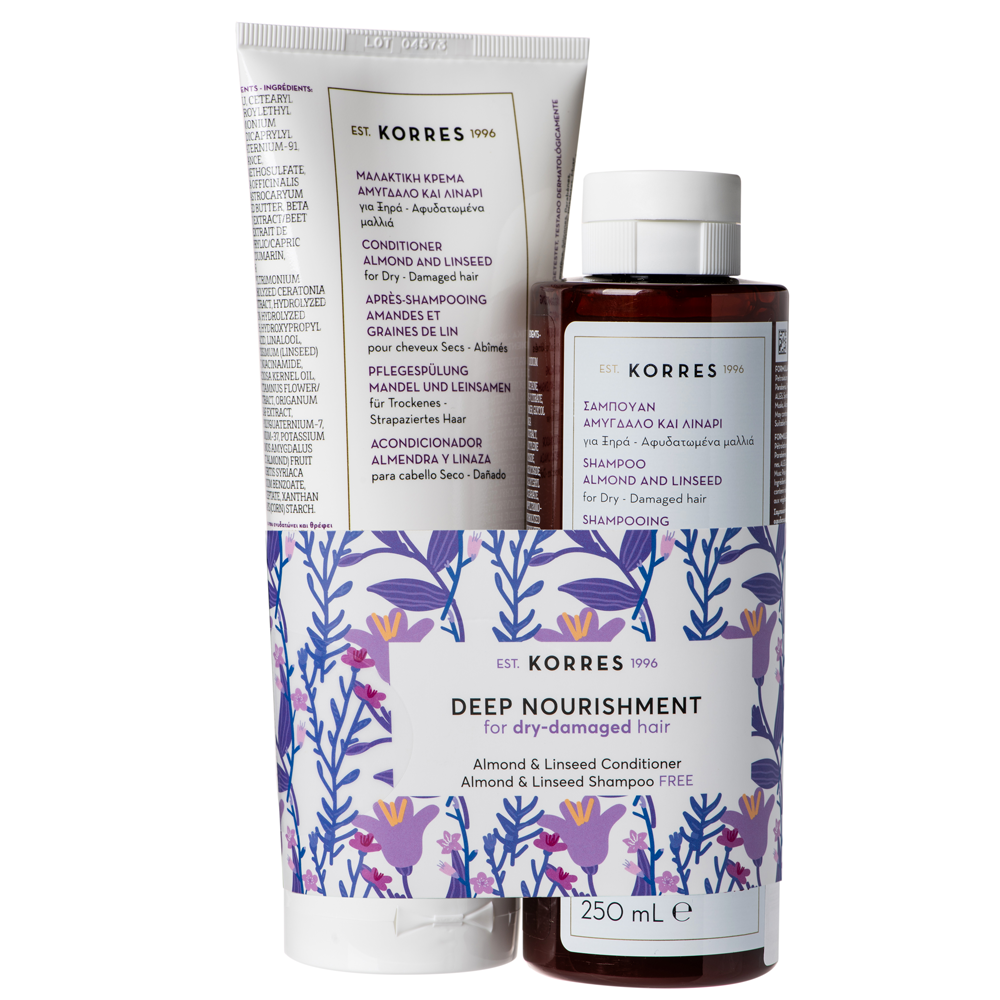 Korres Almond & Linseed Haarpflege Set